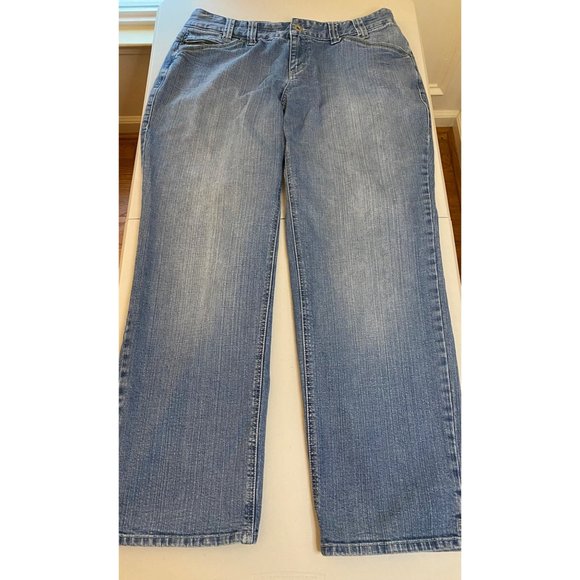 Vintage Tommy Hilfiger Woman Mid-Rise Jeans Women Size 14 Zipper Pockets Rivets - Picture 6 of 16